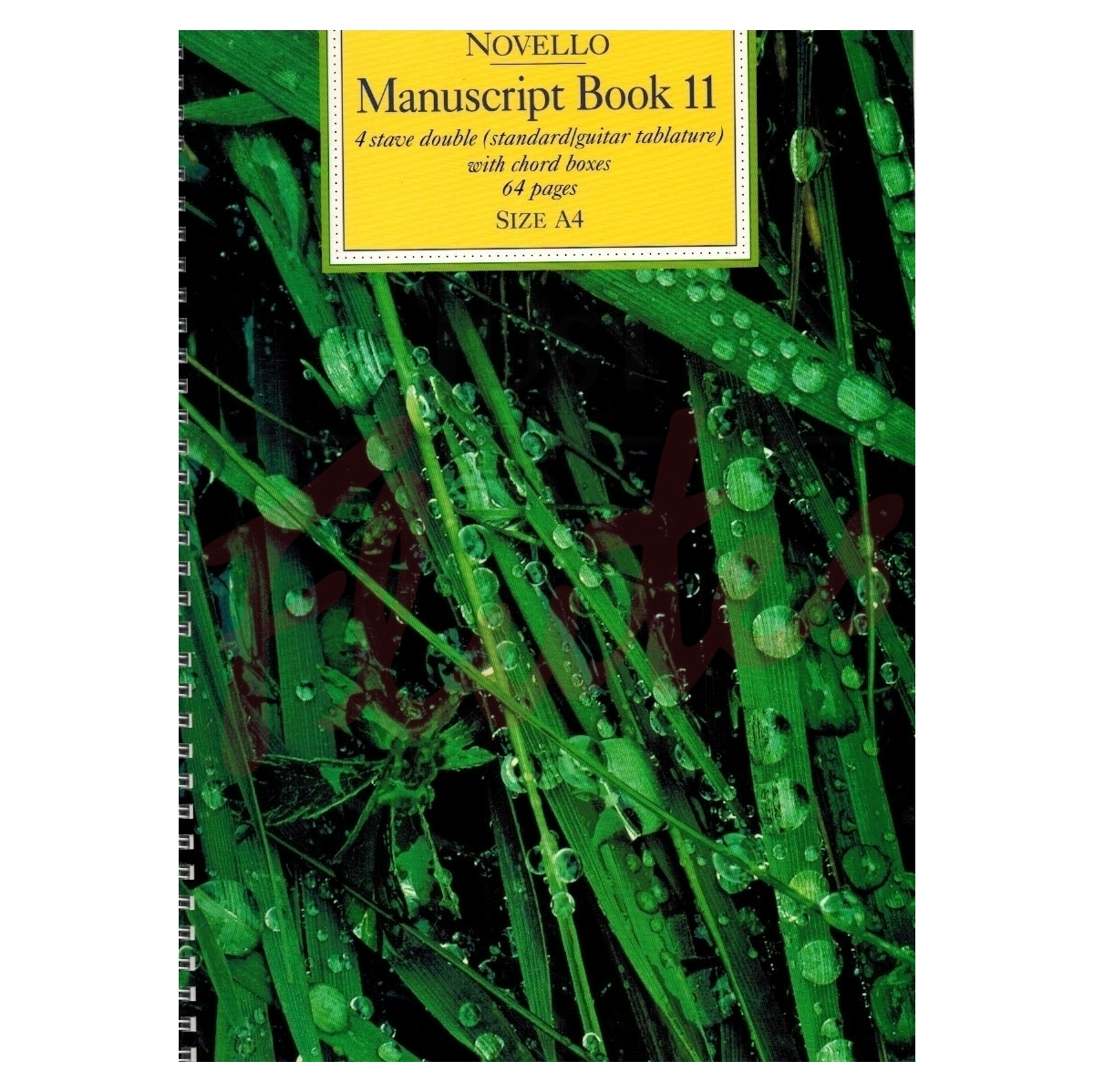 Manuscript Book 11 - 4 Double Stave A4, 64 Pages