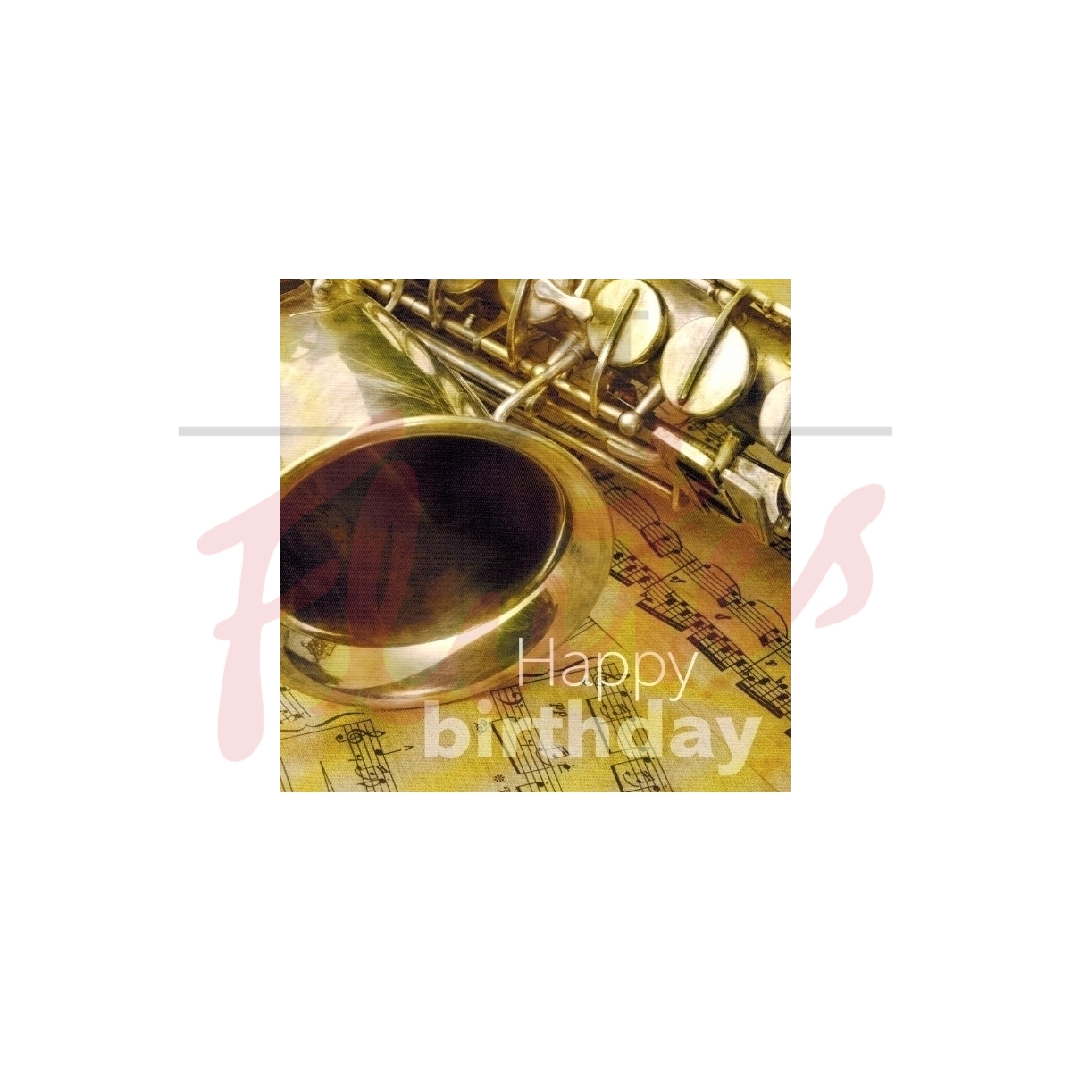 Saxophone Birthday Card