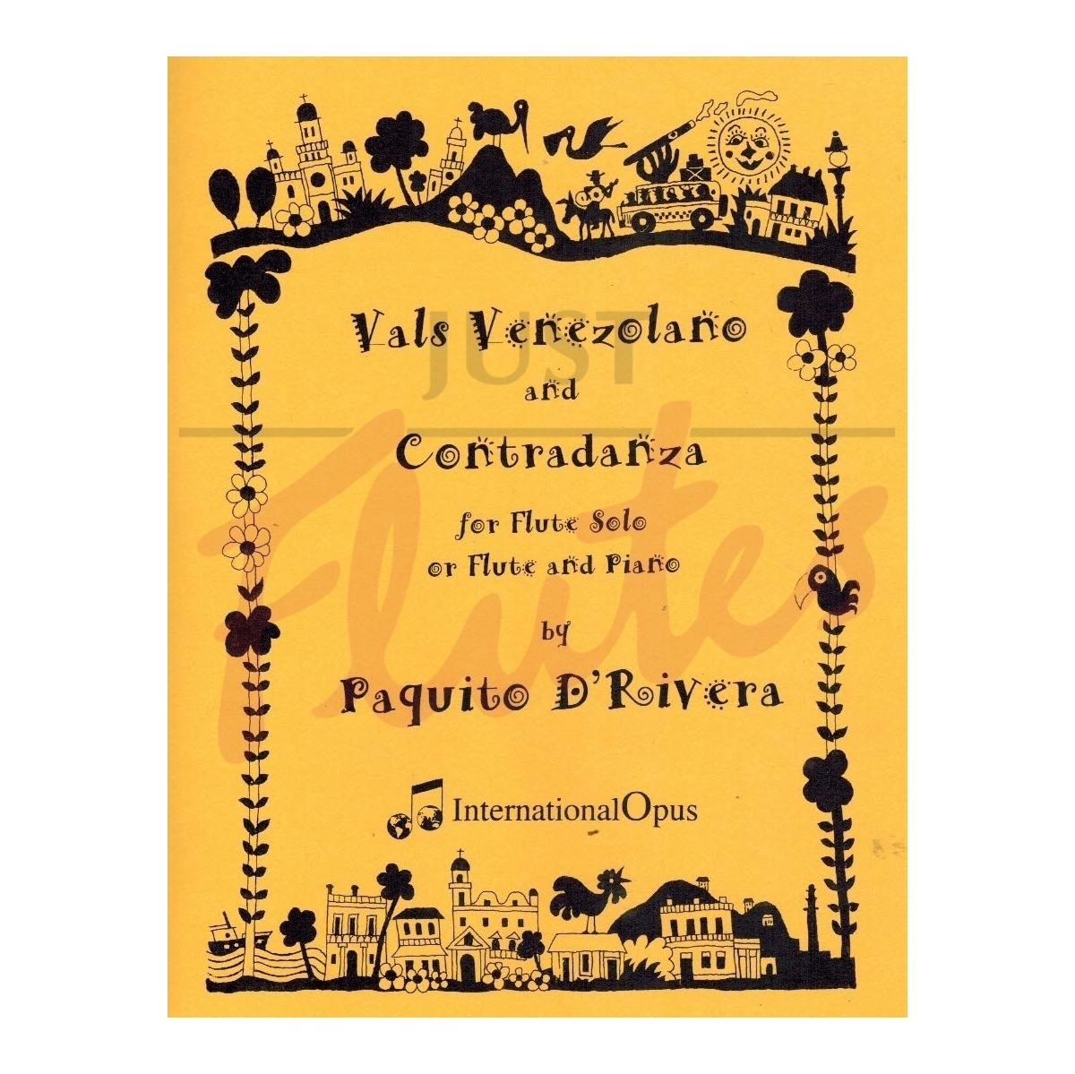 Vals Venezolano and Contradanza for Flute Solo or Flute and Piano