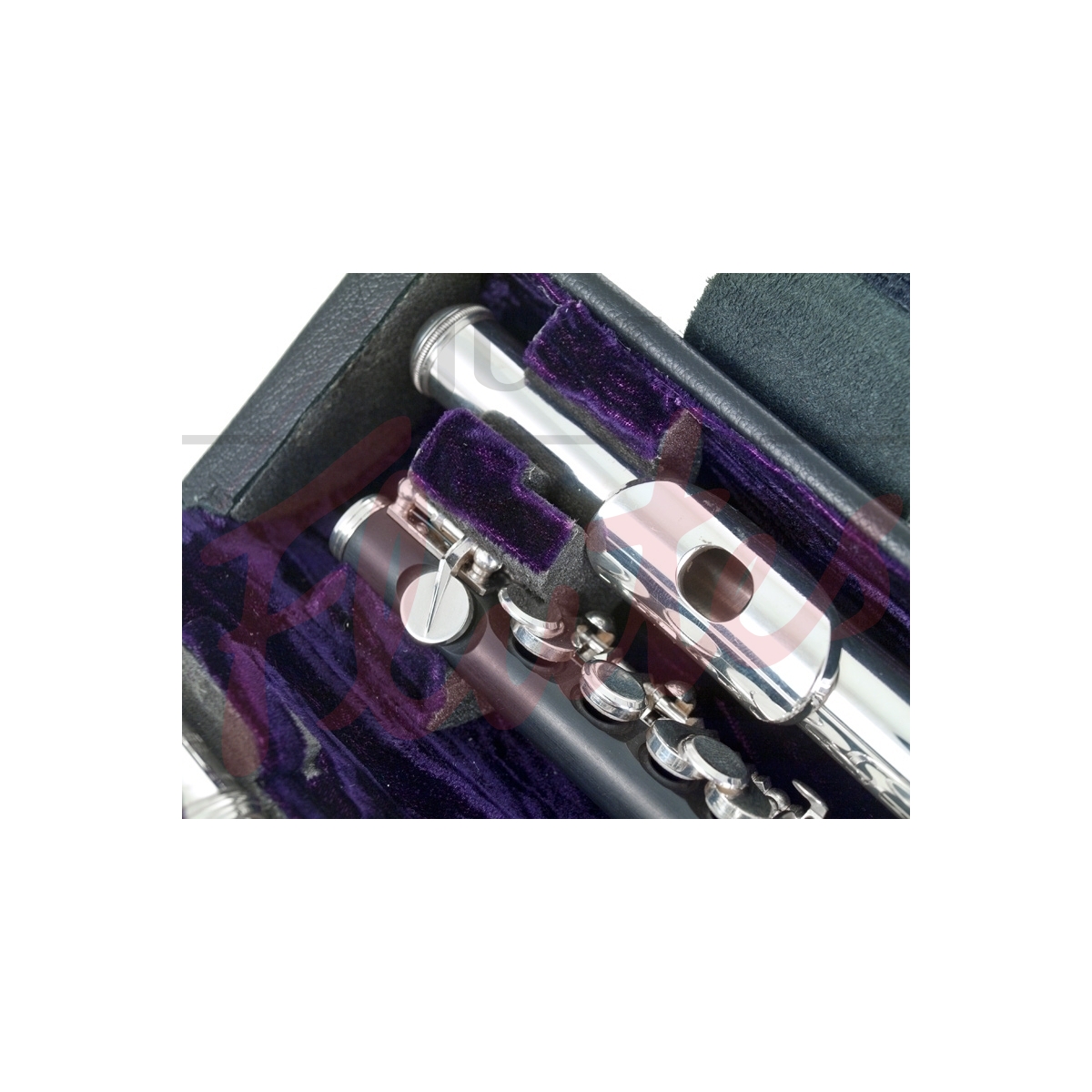 Wiseman Leather Flute and Piccolo Case, Black. Just Flutes