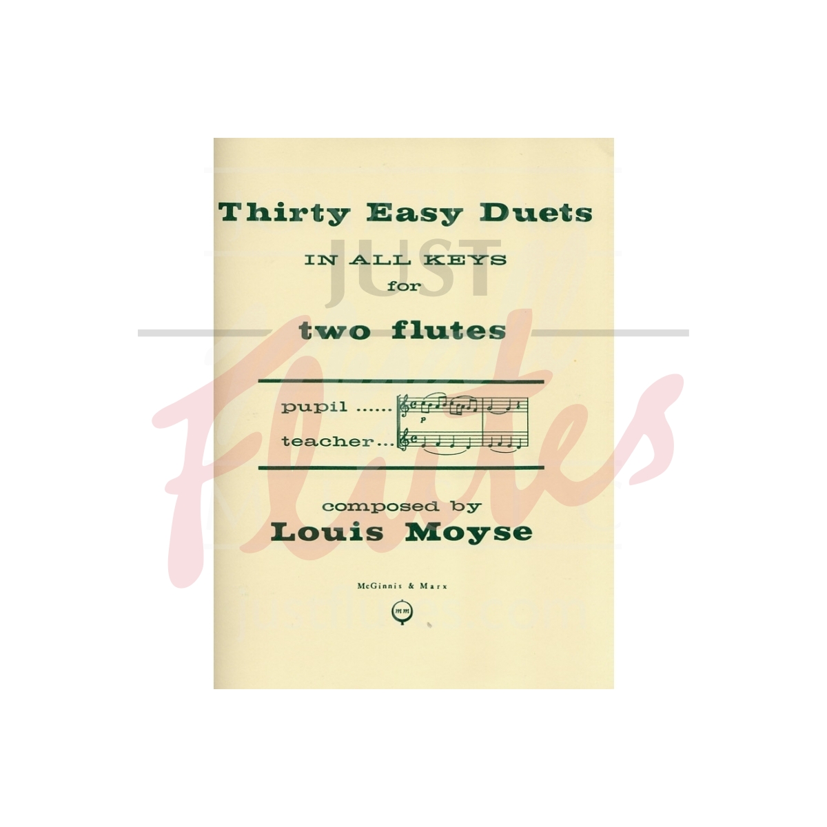 Thirty Easy Duets in All Keys for Two Flutes