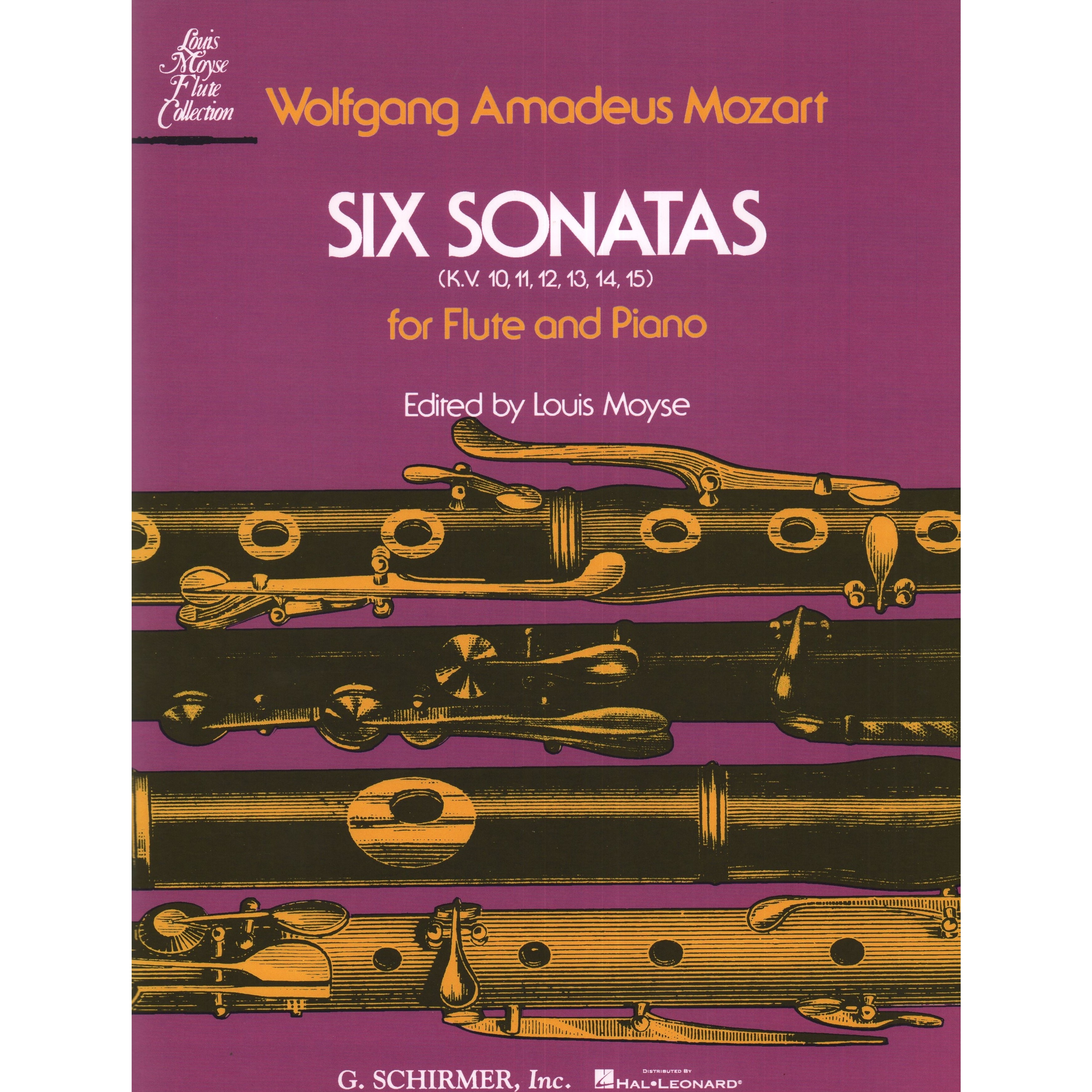 and　for　Six　Flute　KV10-15　Flutes　Sonatas　Just　Piano,　Mozart.