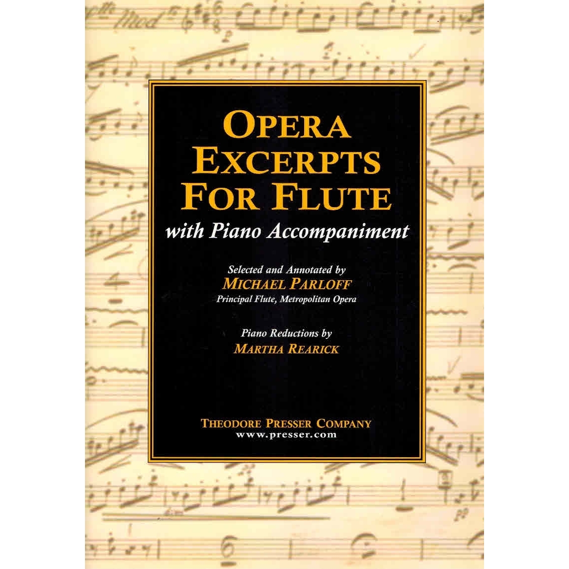 Michael Parloff Opera Excerpts for Flute. Just Flutes