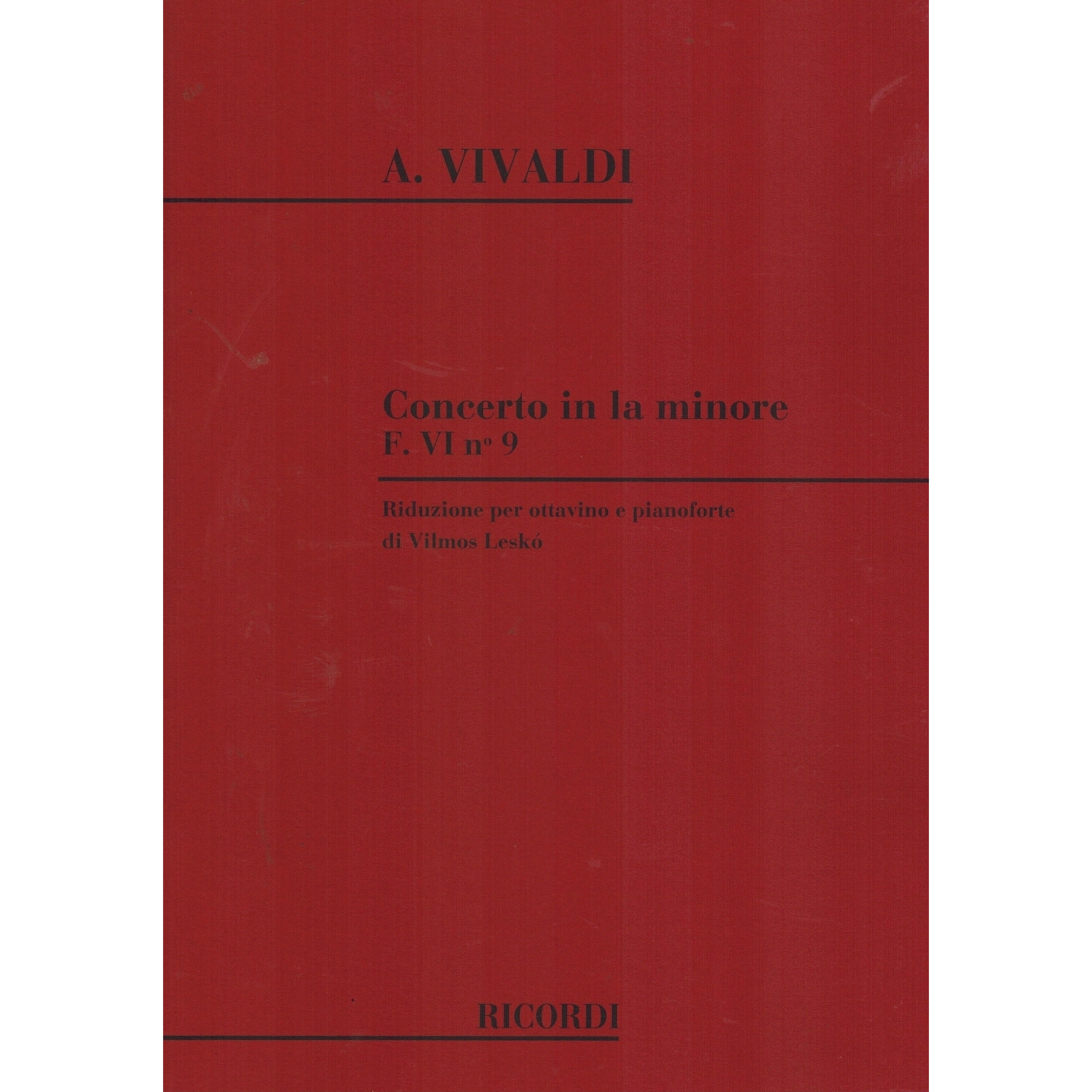 Antonio Vivaldi Piccolo Concerto in A minor, FVI/9 (RV445)
