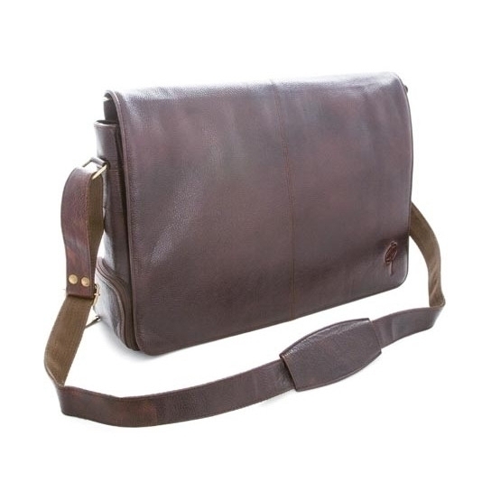 Principal Leather Flute Messenger Bag. Just Flutes, London