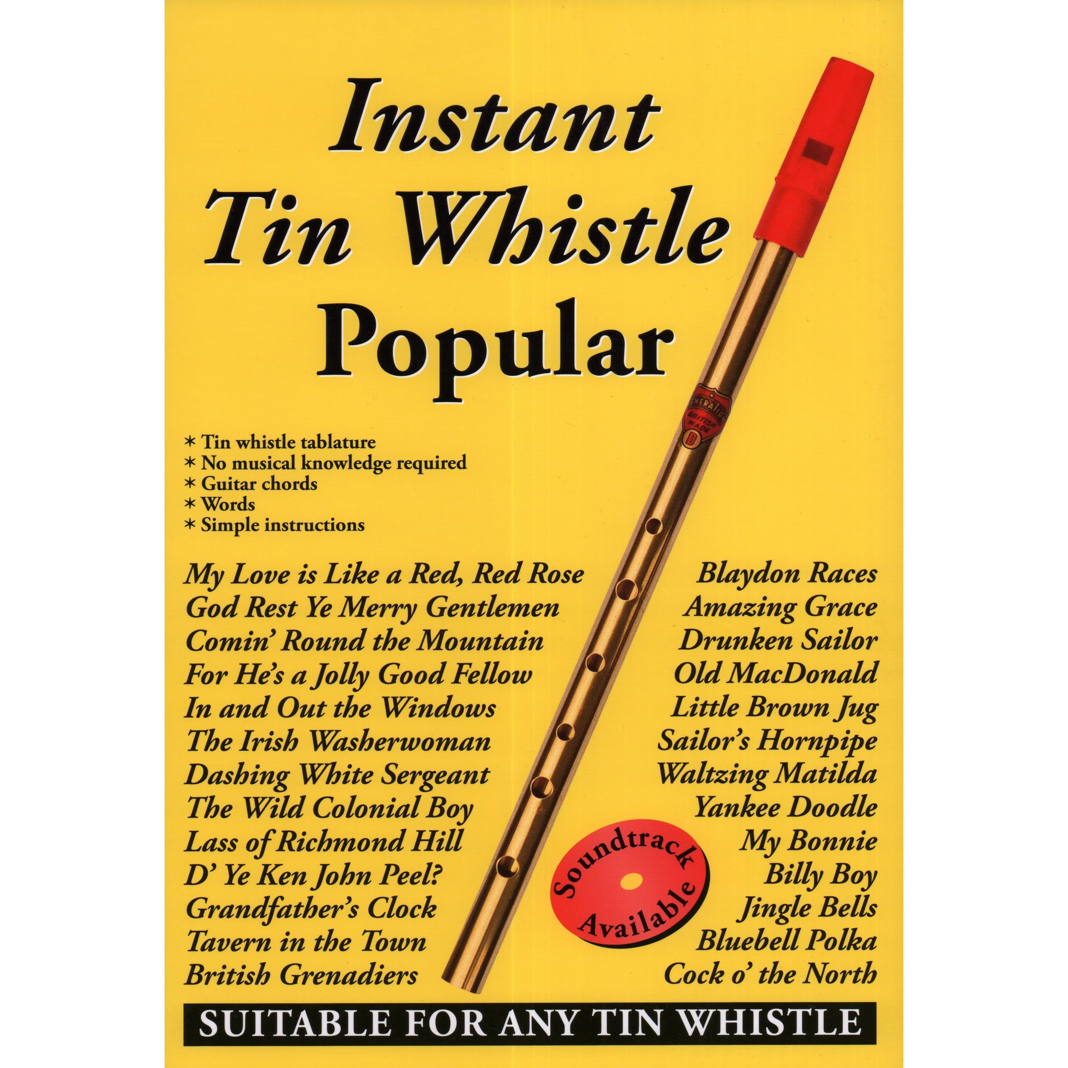 Instant Tin Whistle - Popular - Compilation. Just Flutes