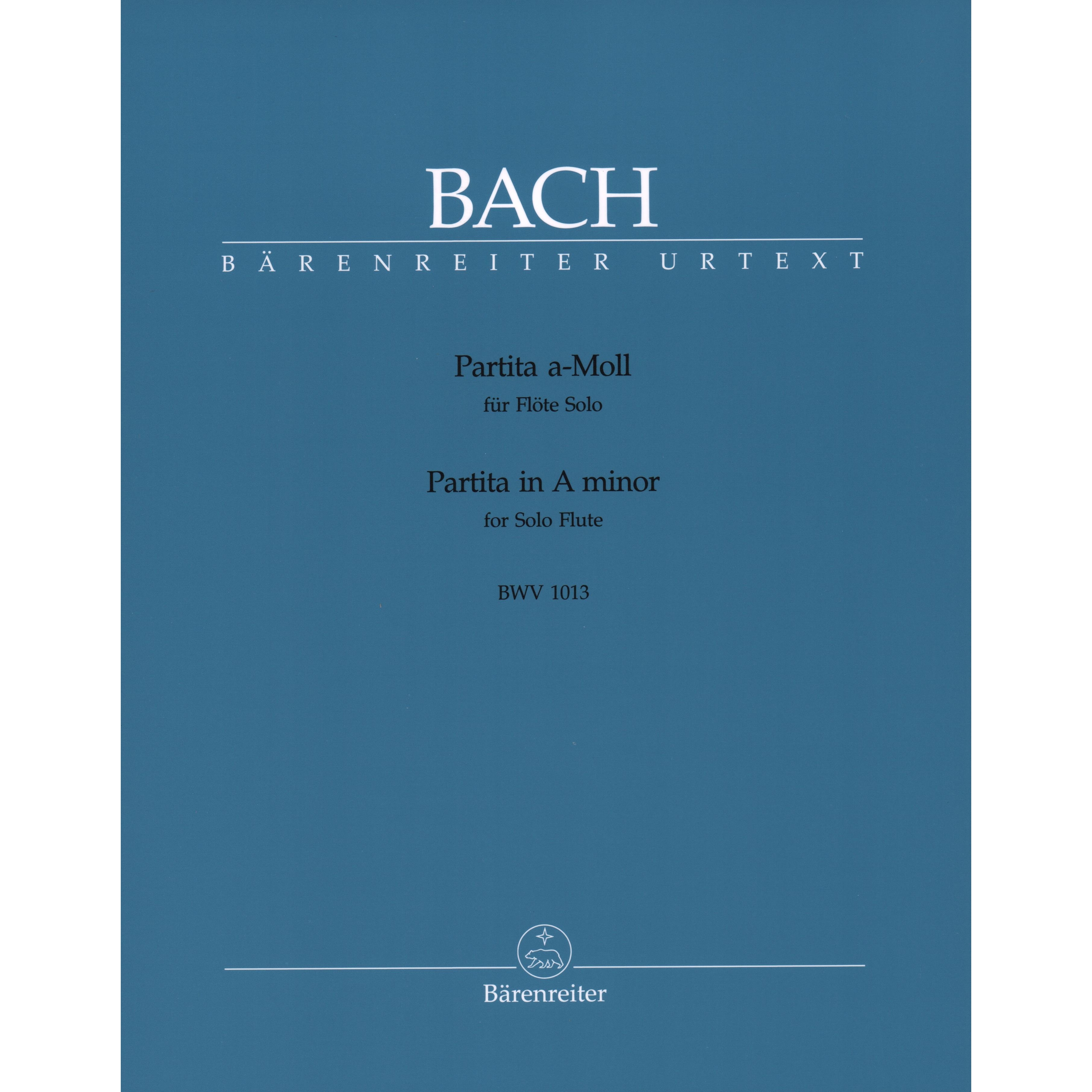 Bach, J.S.: Partita in a minor for flute solo, BWV 1013 – Jeanne-Inc