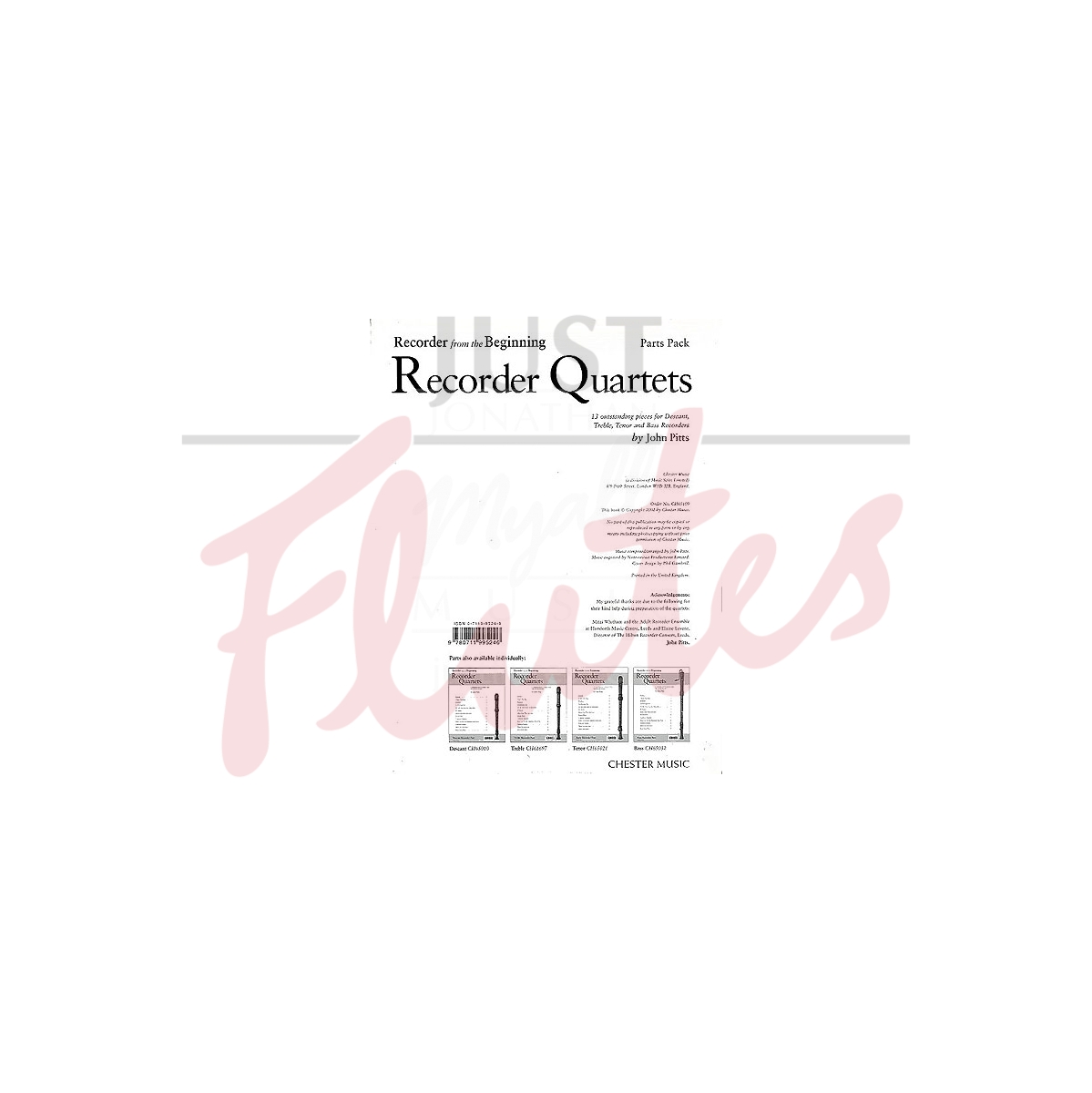 Recorder from the Beginning: Recorder Quartets Parts Pack