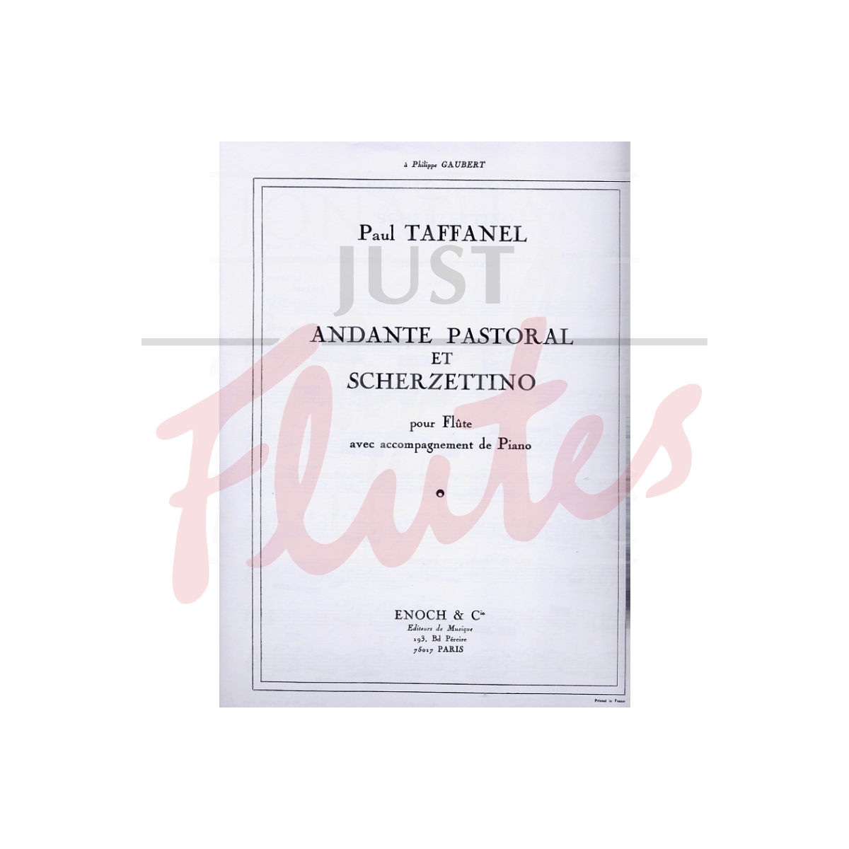 Andante Pastoral &amp; Scherzettino for Flute and Piano