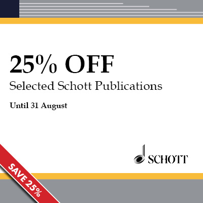 25% off Selected Schott Publications