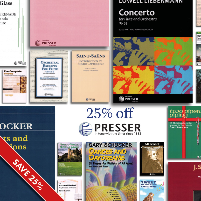 25% off Selected Theodore Presser Titles