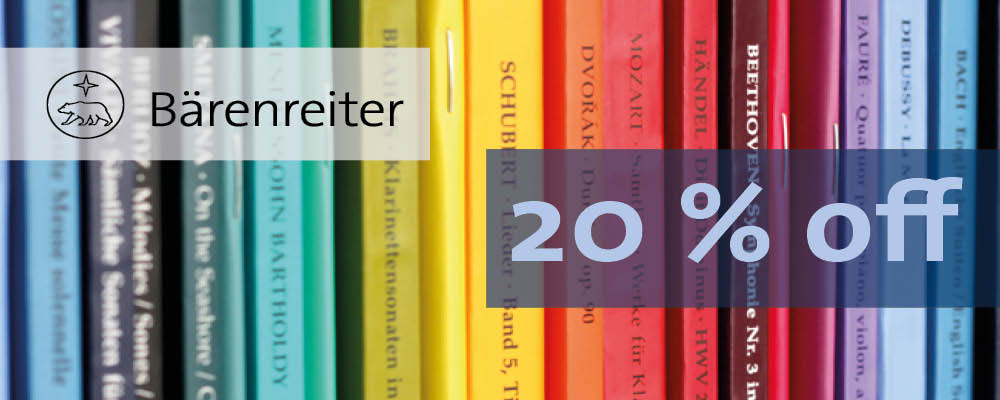 20% off all Barenreiter titles