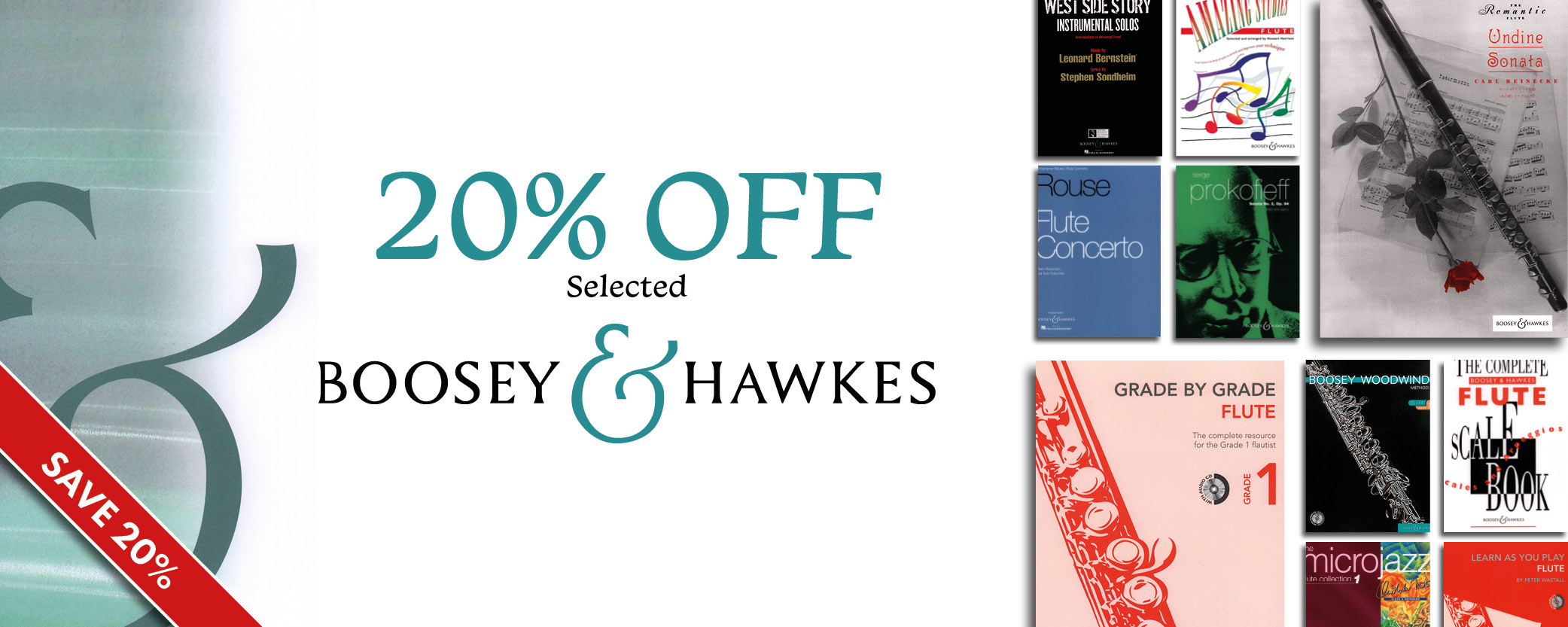 20% off Selected Boosey & Hawkes Music