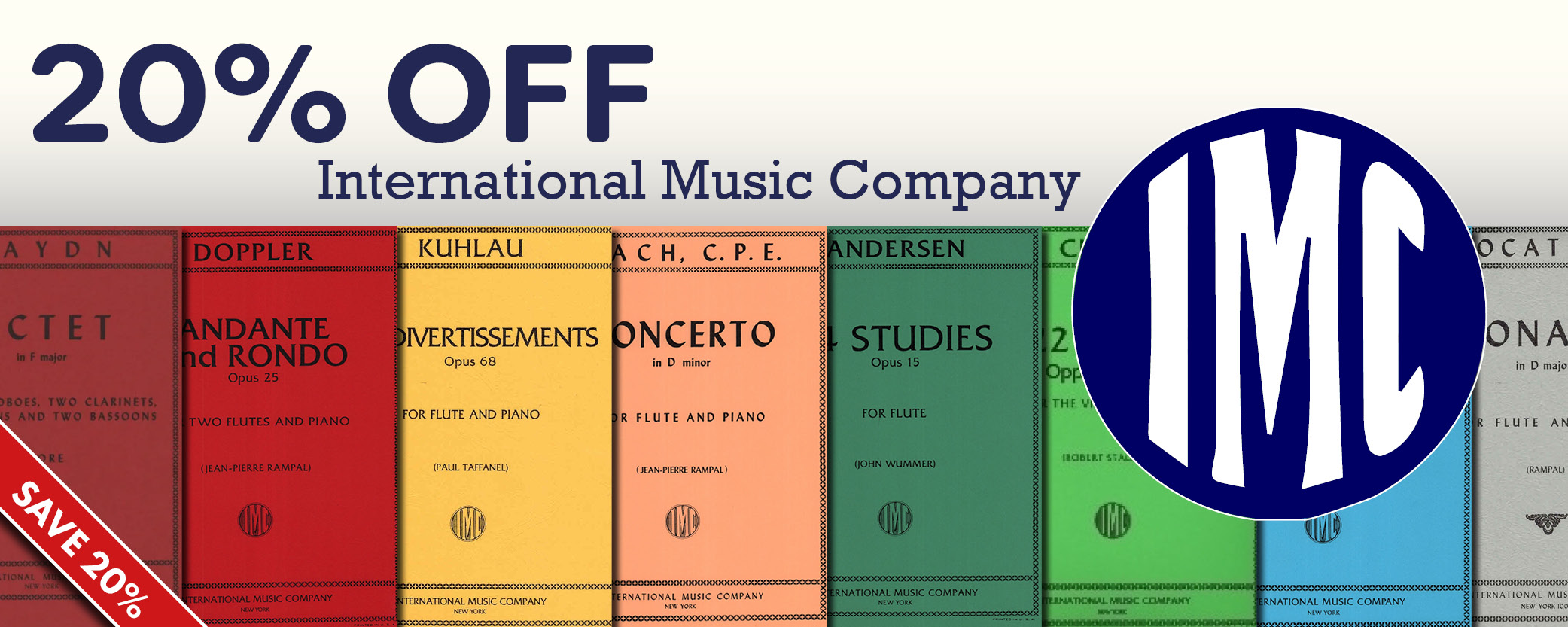 20% off IMC music