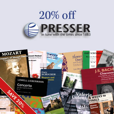 20% off Theodore Presser music