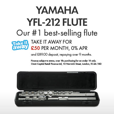 Yamaha YFL-212 Flute. 0% Interest.
