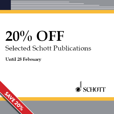 20% off Selected Schott Titles