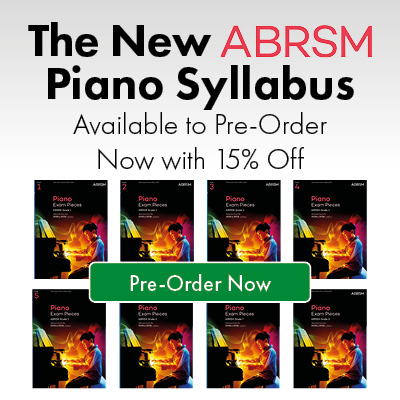 15% off ABRSM Piano Syllabus Pre-Orders