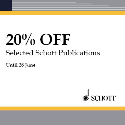 20% off selected Schott Publications