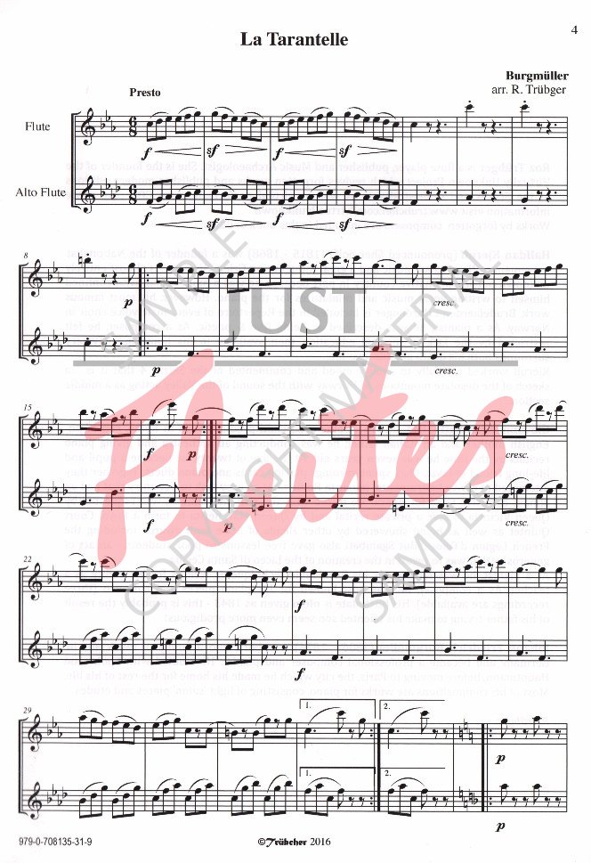 Compilation Duets for Alto Flute and C Flute. Just Flutes