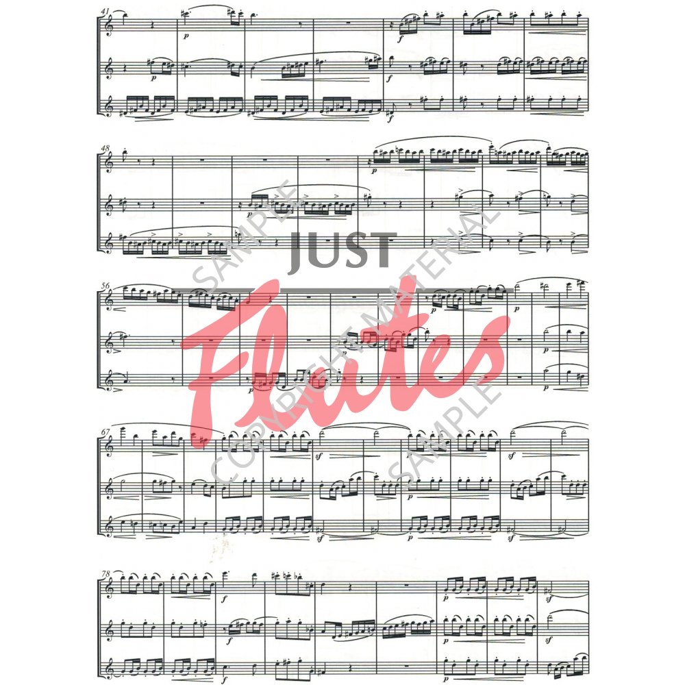 Caspar Kummer Flute Trio, Op53. Just Flutes, London