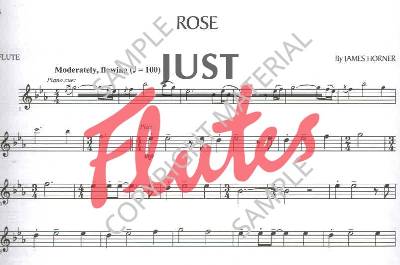 James Horner Music from Titanic [Flute]. Just Flutes