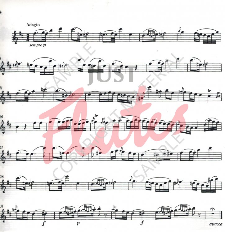 Wolfgang Amadeus Mozart Flute Quartet No 1 in D major, K285