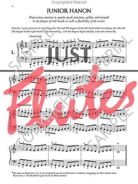 JUNIOR HANON FOR THE PIANO PDF