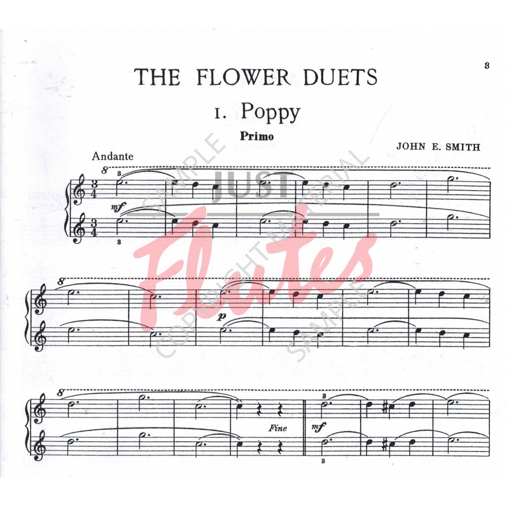 John E Smith The Flower Duets Book 1 [Piano Duet]