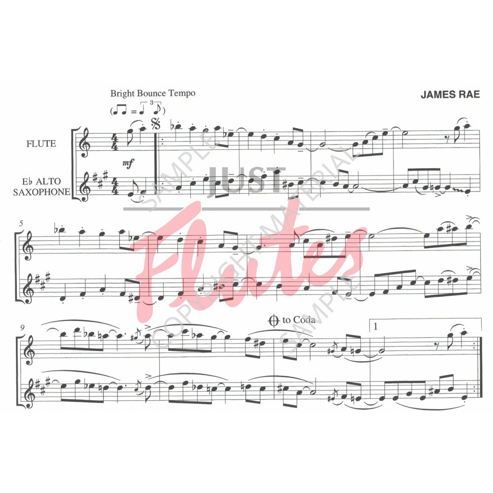 James Rae Blue Flute and Saxophone Duets. Just Flutes
