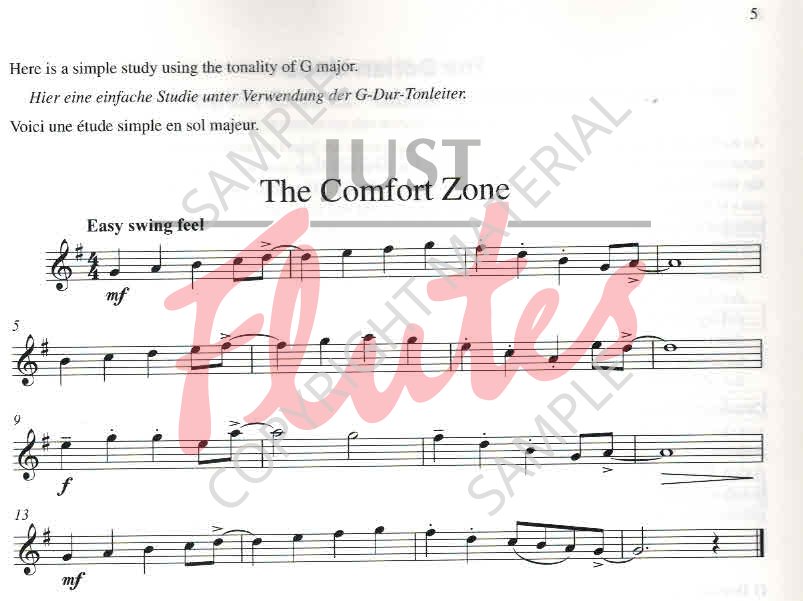 James Rae Jazz Scale Studies for Flute. Just Flutes, London