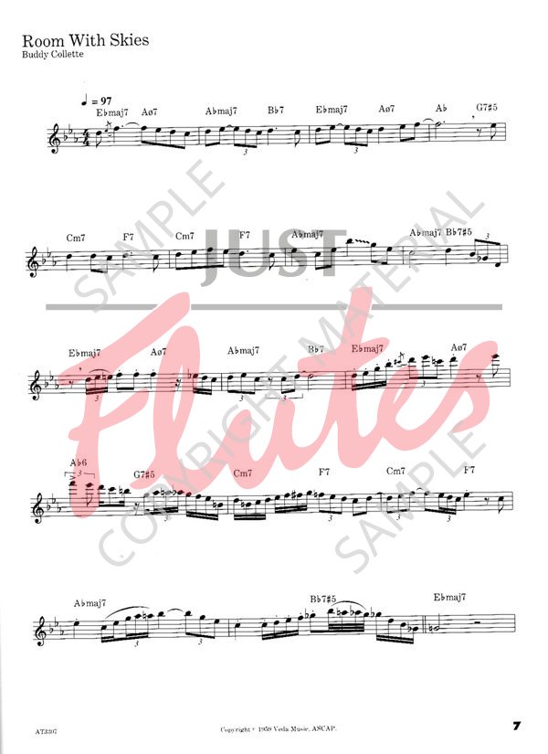 Compilation Solos for Jazz Flute. Just Flutes, London
