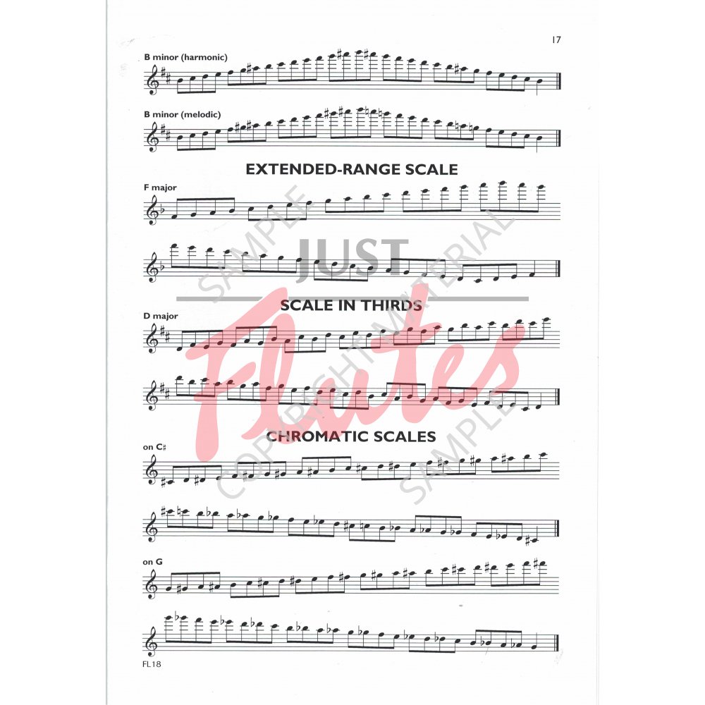 Philip Sparke Scales and Arpeggios Grades 18 from 2018 [Flute]