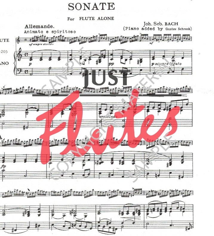 Johann Sebastian Bach Partita in A minor (+ piano