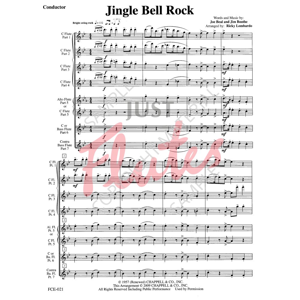 Vocal version (Jingle Bell Rock) by J. Boothe, J. Beal on MusicaNeo