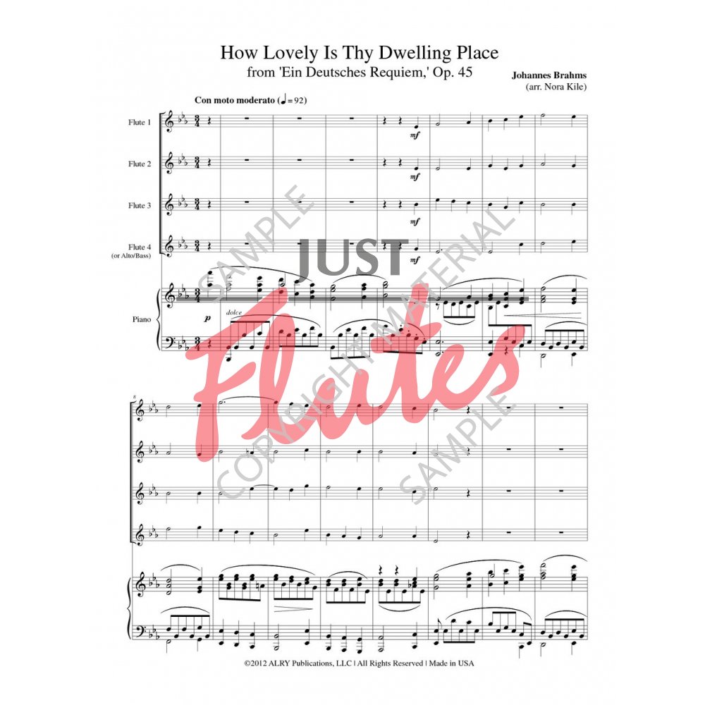 johannes brahms how lovely is thy dwelling place how lovely is thy dwelling place sheet music