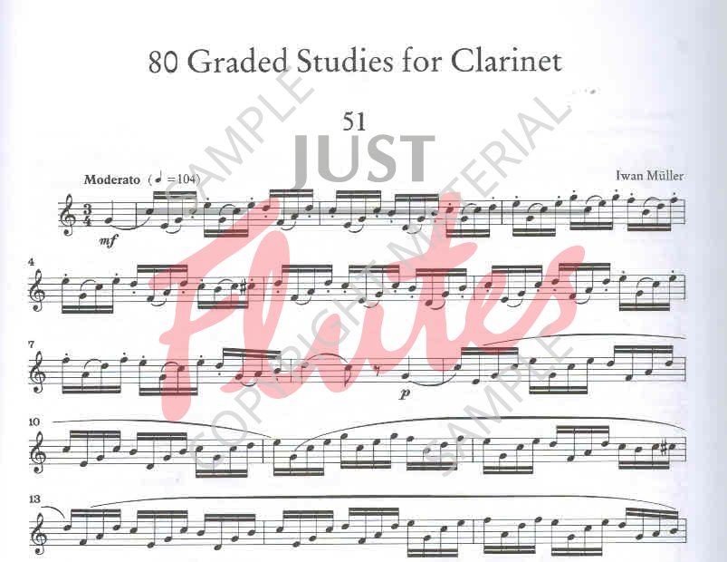 John Davies 80 Graded Studies For Clarinet Book 2