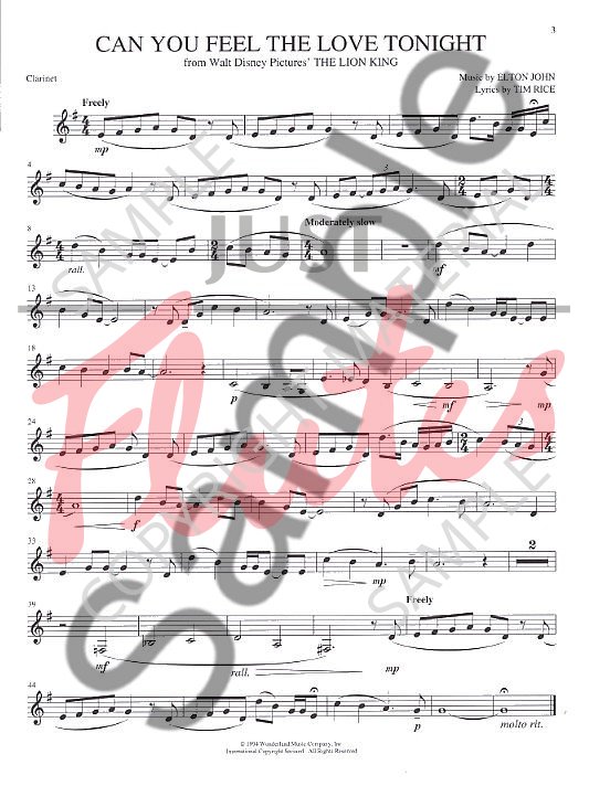 Disney Disney Movie Magic Clarinet Just Flutes London