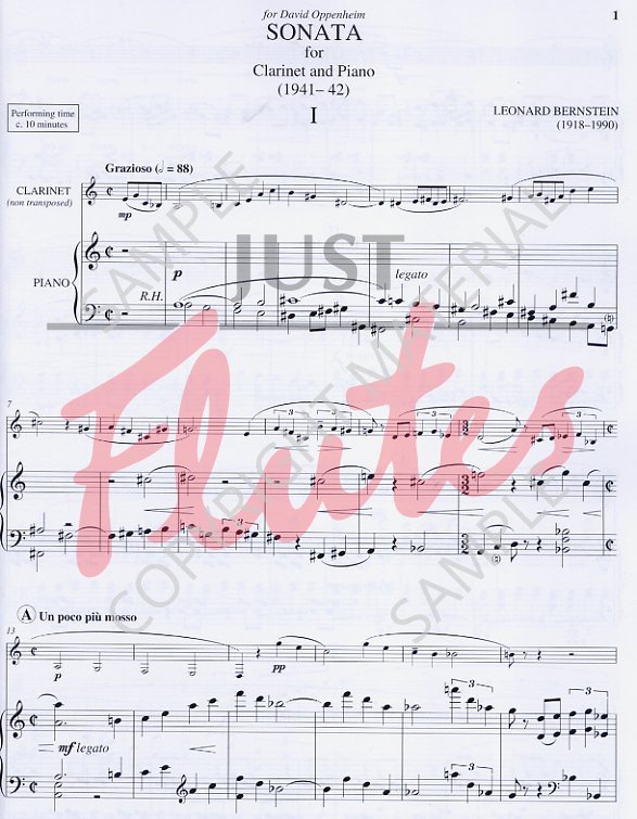 Leonard Bernstein Sonata for & Piano